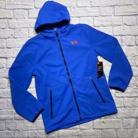 Under Armour Storm, Water Repellent, Coldgear Hooded Jacket - Picture 1 of 12